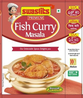 Swastiks Fish Curry Masala (label) Device mark 4795570 Trademark