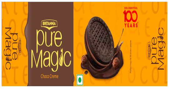 Britannia Puremagic Choco Creme Device mark 4797475 Trademark