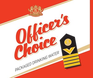 Officer's Choice Packaged Drinking Water Device mark 4801135 Trademark