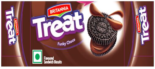 Britannia Treat Funky Choco Device mark 4809640 Trademark