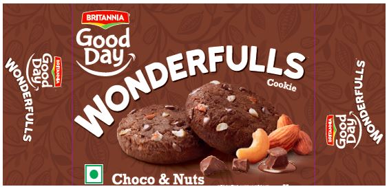 Britannia Good Day Wonderfulls Choco & Nuts Device mark 4809651 Trademark