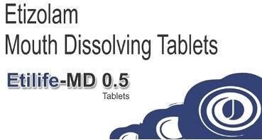 Etilife-md (label) Etizolam Mouth Dissolving Tablets Device mark 4816130 Trademark