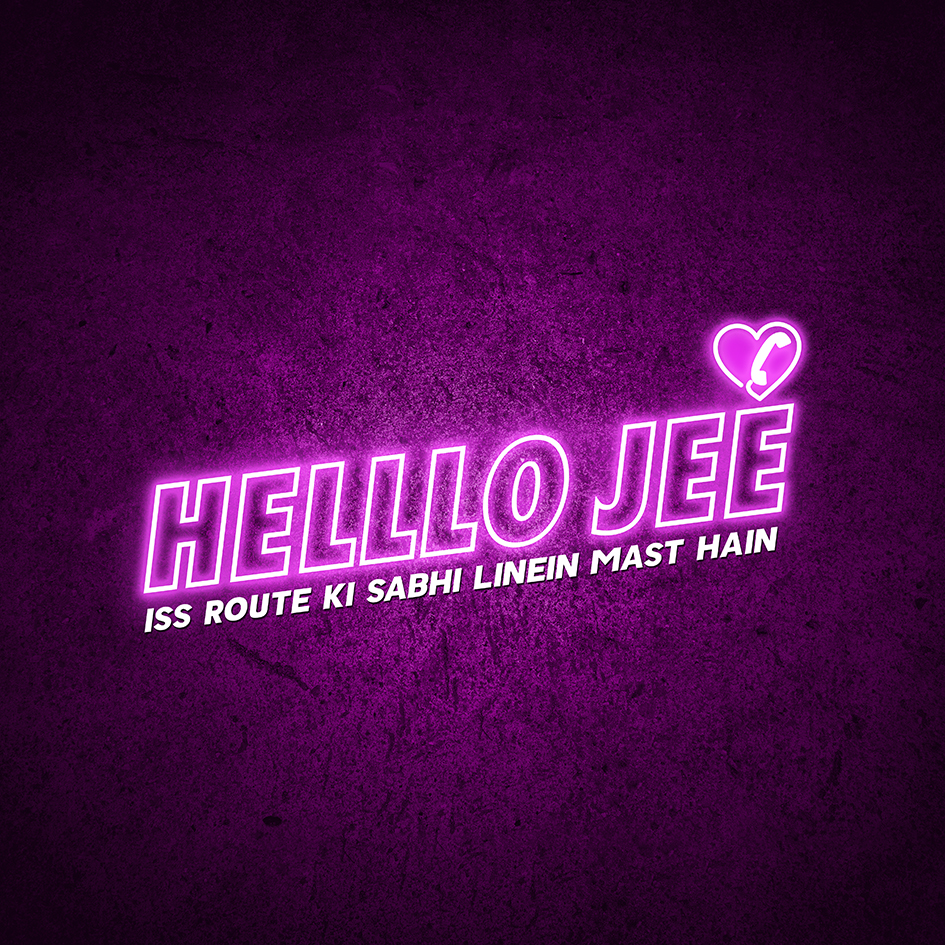 Helllo Jee Iss Route Ki Sabhi Linein Mast Hain Logo Device mark 4835452 Trademark