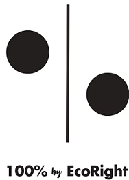 100% By Ecoright With Device Of Percentage Device mark 4842983 Trademark