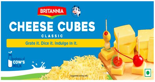 Britannia Cheese Cubes Device mark 4847002 Trademark