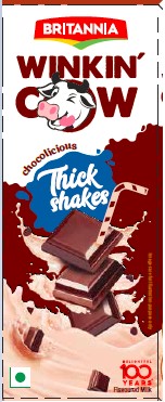 Britannia Winkin Cow Thick Shakes Chocolicious Device mark 4847015 Trademark