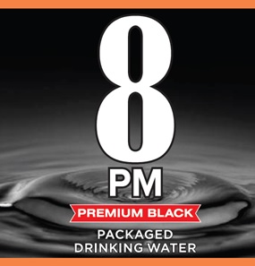 8pm Premium Black Packaged Drinking Water (label) Device mark 4847818 Trademark