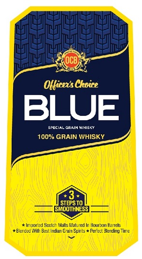 Officer's Choice Blue Special Grain Whisky Device mark 4848808 Trademark