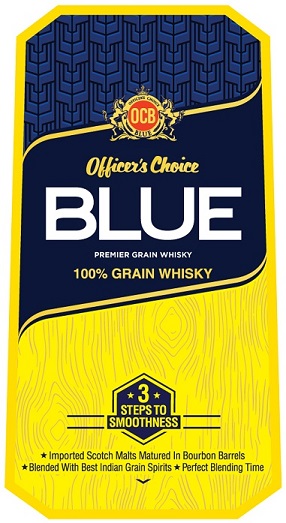 Officer's Choice Blue Premier Grain Whisky Device mark 4848812 Trademark