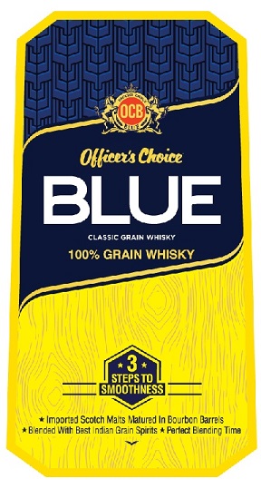 Officer's Choice Blue Classic Grain Whisky Device mark 4848805 Trademark