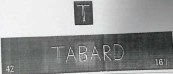 T Tabard Device mark 4856384 Trademark