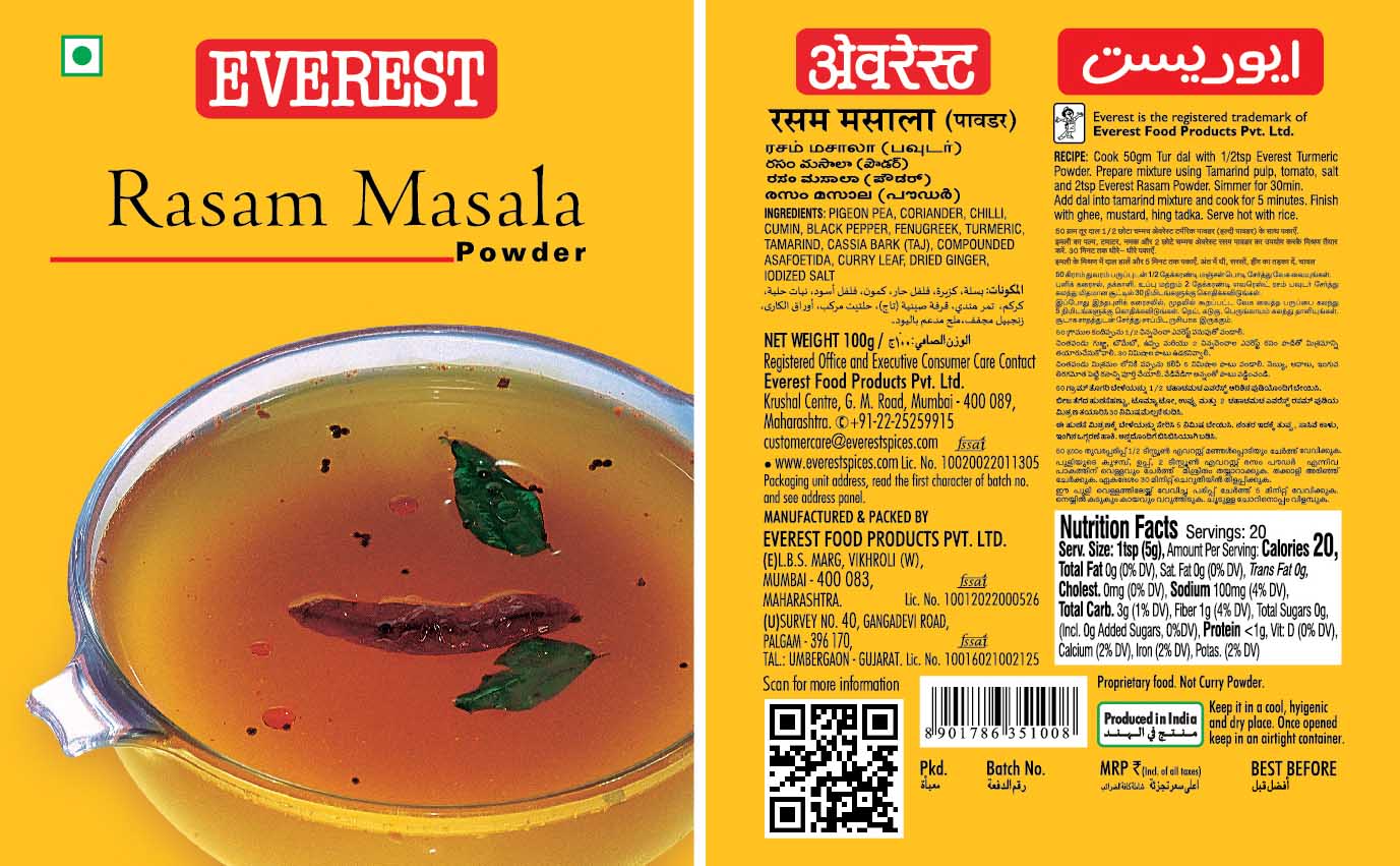 Everest Rasam Masala Powder Device mark 4865597 Trademark