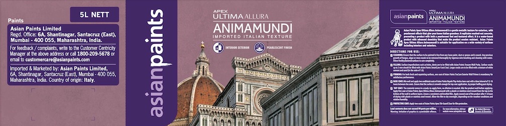 Asian Paints Apex Ultima Allura Animamundi Device mark 4876266 Trademark