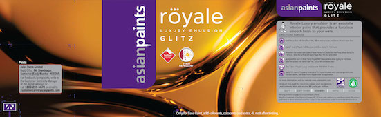Asian Paints Royale Luxury Emulsion Glitz Device mark 4881194 Trademark