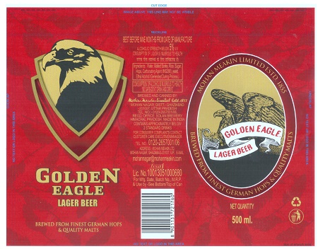 Golden Eagle Lager Beer Device mark 4881332 Trademark