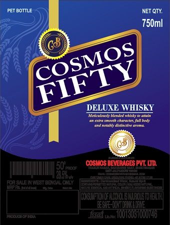 Cosmos Fifty Deluxe Whisky Device mark 4889990 Trademark