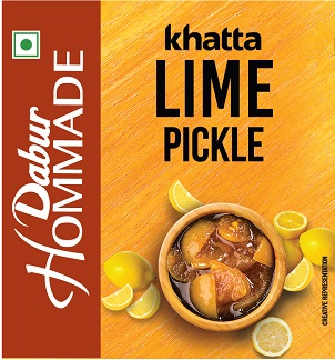 Dabur Hommade Khatta Lime Pickle Device mark 4905041 Trademark