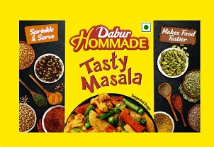 Dabur Hommade Tasty Masala Device mark 4910104 Trademark