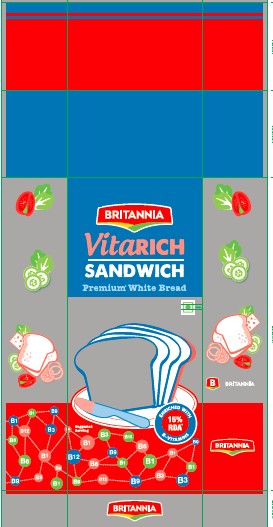 Britannia Vitarich Sandwich Bread Device mark 4917979 Trademark
