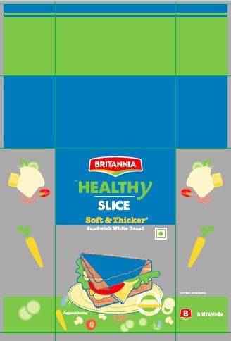 Britannia Healthy Slice White Bread Device mark 4917956 Trademark