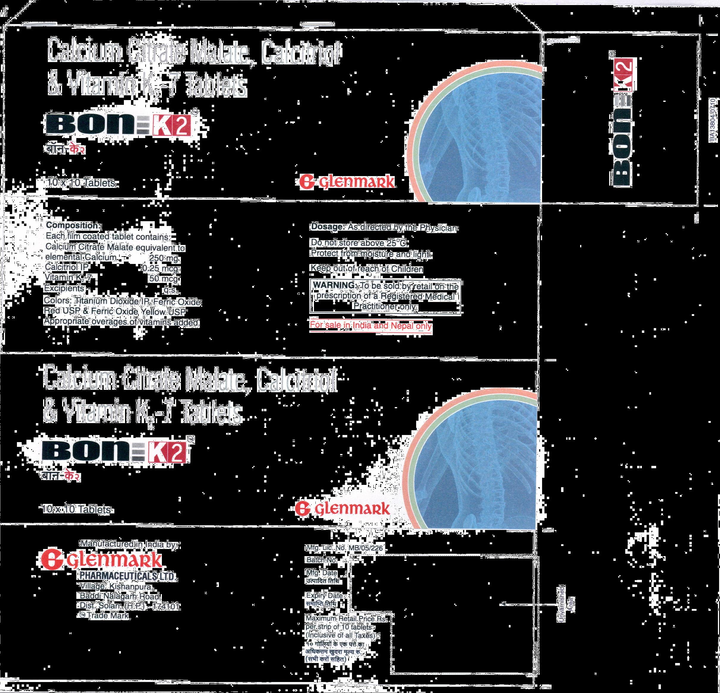 Bon-k2 (label) Device mark 2005874 Trademark