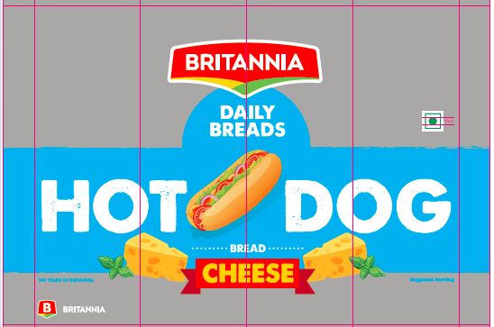 Britannia Daily Breads Hot Dog Bread Cheese Device mark 4921500 Trademark