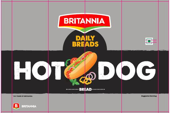 Britannia Daily Breads Hot Dog Bread Device mark 4921501 Trademark