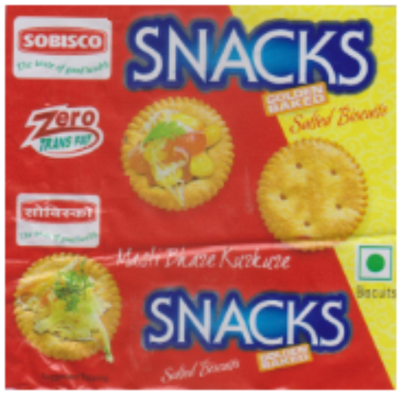 Sobisco Snacks Along With Descriptive Matters As Per Colour Combination Device Label Mark Device mark 4927717 Trademark