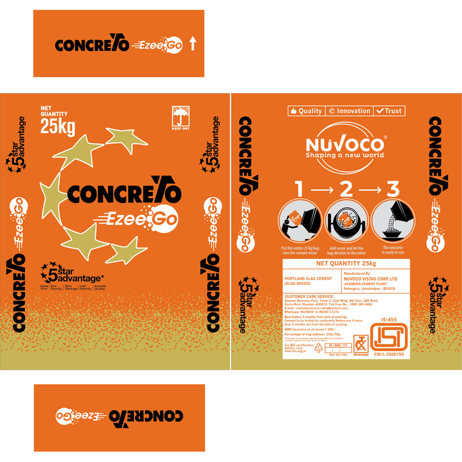 Concreto Ezeego ( Bag Layout Front And Back) Packaging Device mark 4958751 Trademark