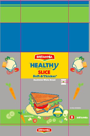 Britannia Healthy Slice Bread Junior Device mark 4961413 Trademark