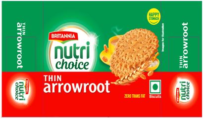 Britannia Nutrichoice Thin Arrowroot Device mark 4961405 Trademark