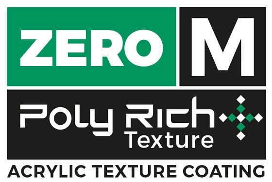 Zero M Polyrich Texture - Acrylic Texture Coating ( Logo And Device With Tagline ) Device mark 4969251 Trademark
