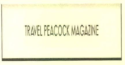 Travel Peacock Magazine Device mark 5033901 Trademark