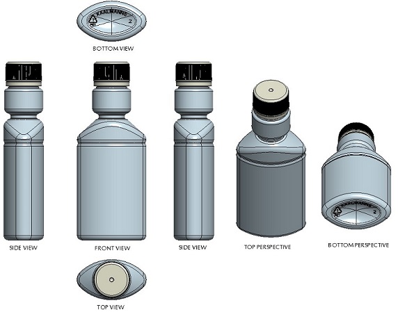 Bottle 3d Device mark 5028228 Trademark