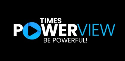 Times Powerview Be Powerful! (label) Device mark 5065631 Trademark
