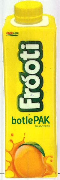 Parle Agro Frooti Botlepak Mango Drink Device mark 2654742 Trademark