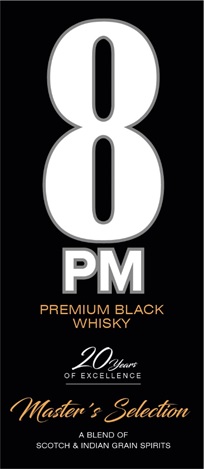 8 Pm Premium Black Whisky (label) Device mark 5090275 Trademark