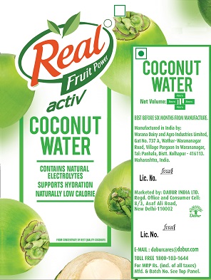 Real Fruit Power Activ Coconut Water Device mark 5090885 Trademark