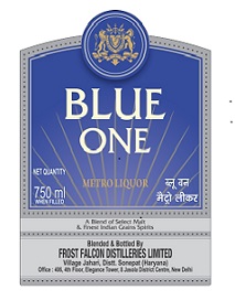 Blue One Metro Liquor Device mark 5134218 Trademark