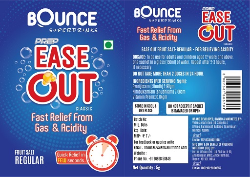 Bounce Superdrinks Prep Ease Out(label) Device mark 5140029 Trademark