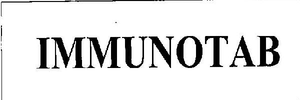 Immunotab (device) Device mark 2522504 Trademark