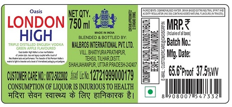 Oasis London High Green Apple Device mark 5146826 Trademark