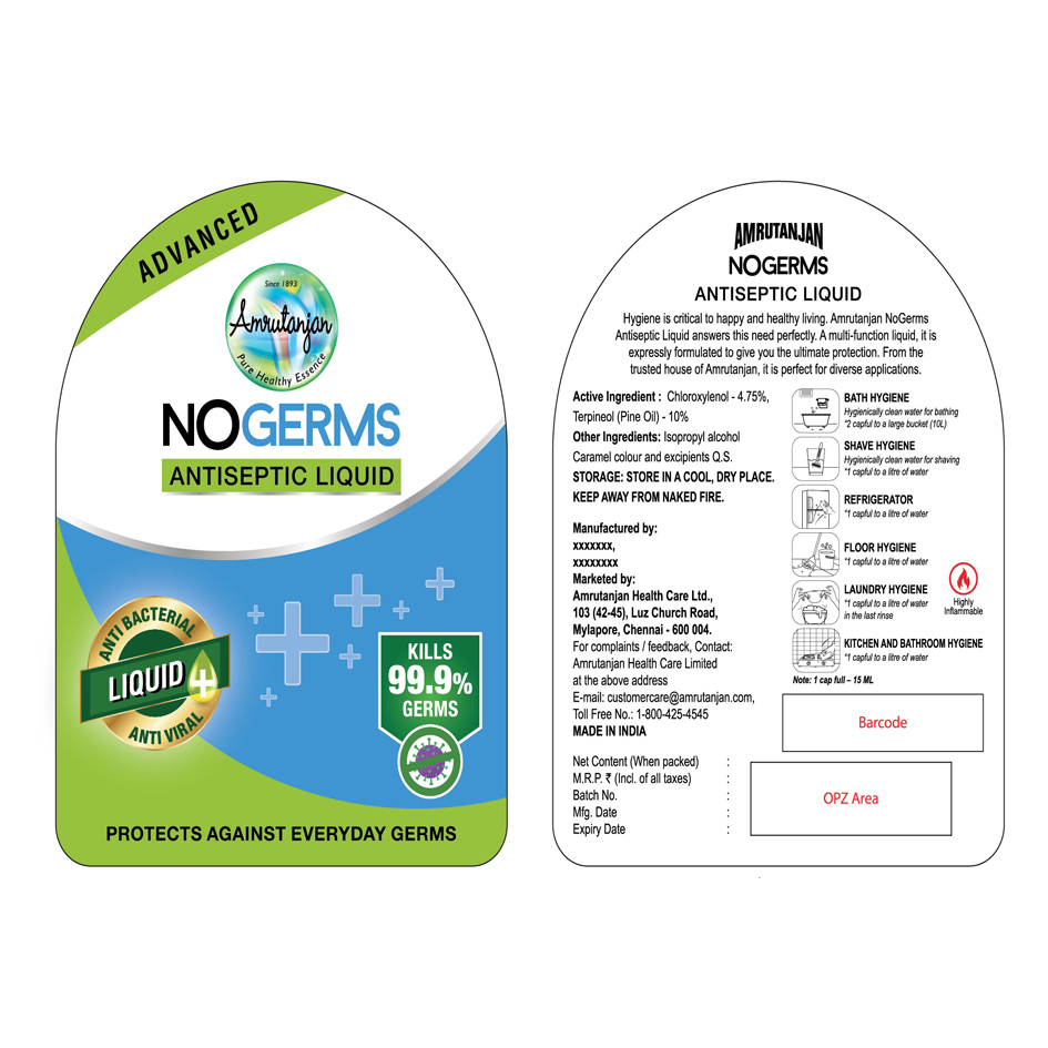 Amrutanjan Nogerms Antiseptic Liquid Device mark 5159502 Trademark