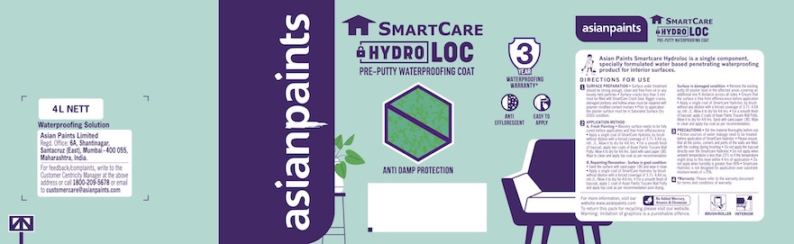 Asian Paints Smartcare Hydroloc Device mark 5166627 Trademark
