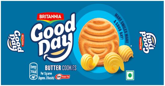 Britannia Good Day Butter Cookies Device mark 5186939 Trademark
