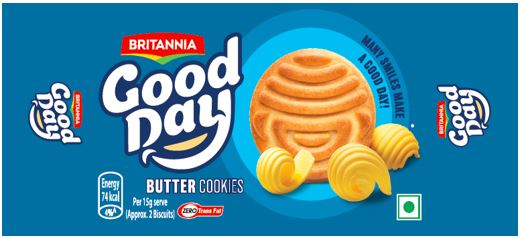 Britannia Good Day Butter Cookies Device mark 5186937 Trademark