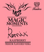 M2 Magic Moments Remix Raspberry Premium Flavoured Vodka (label) Device mark 5188691 Trademark