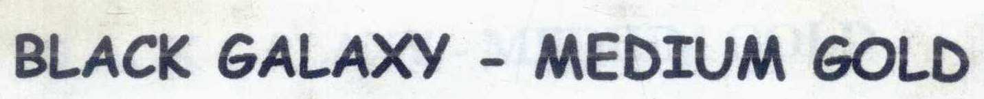 Black Galaxy - Medium Gold Device mark 5192864 Trademark