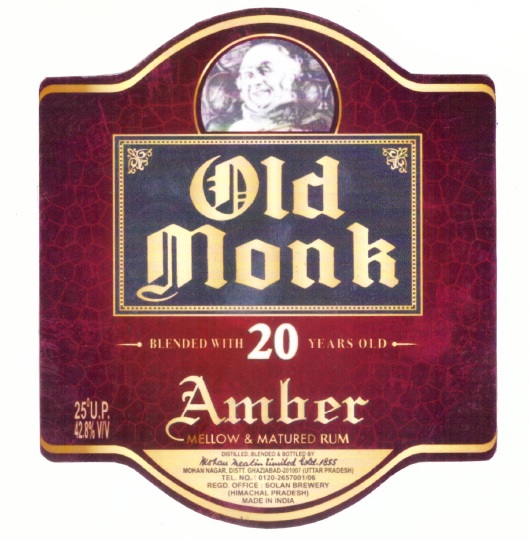 Old Monk Amber Device mark 5224198 Trademark