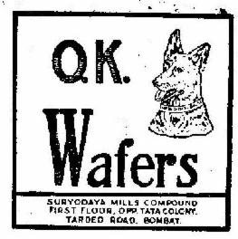 O K Wafers (label) Device mark 5240349 Trademark